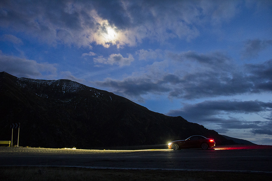 Transfagarasan Highway by night