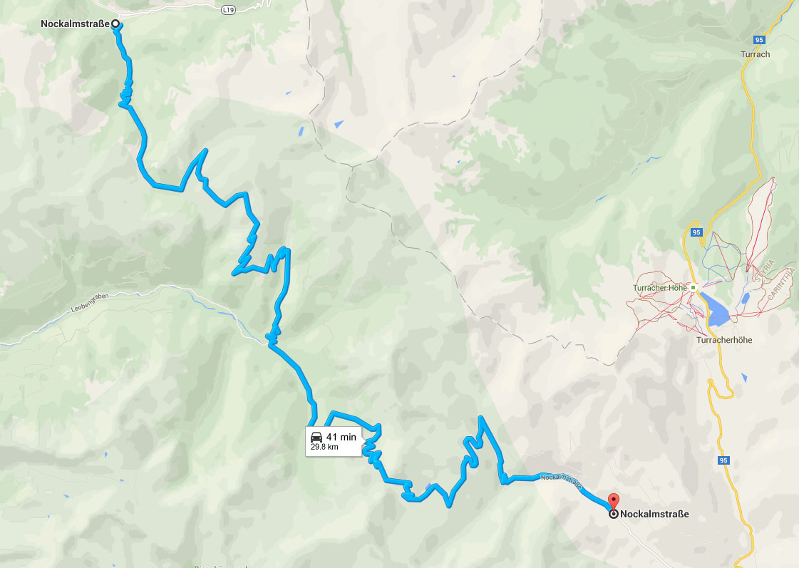 Nockalm Road map