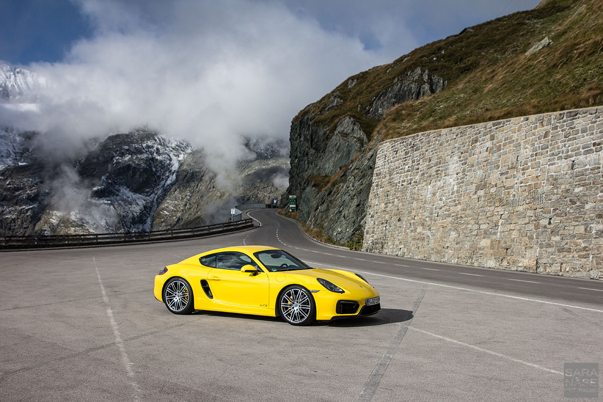 Yellow Porsche CaymanGTS