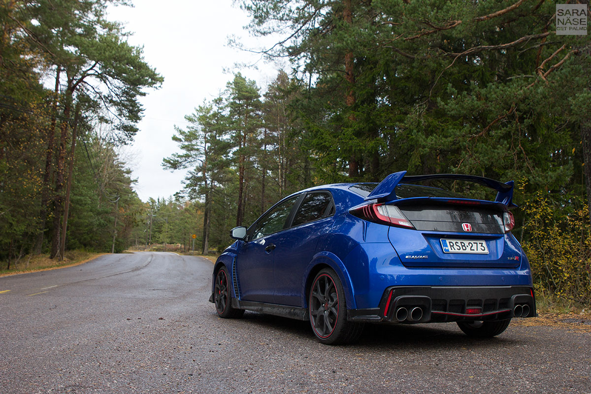 Blue Honda Civic Type R