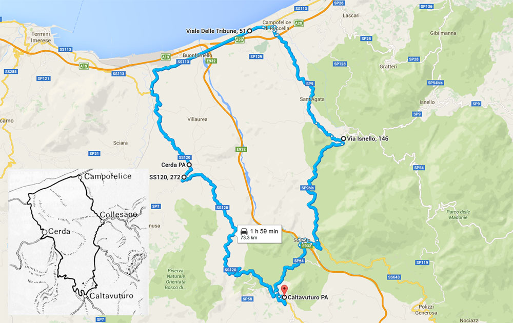 Targa Florio 72km route