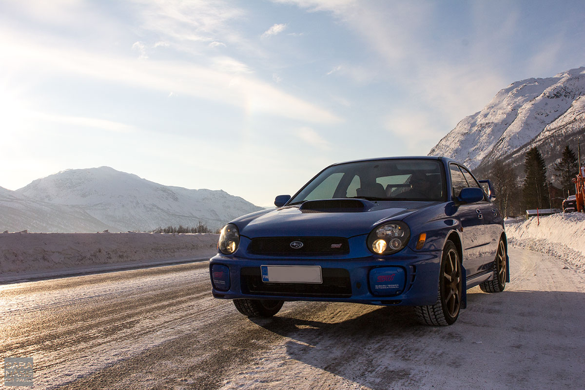 Blue Subaru Impreza