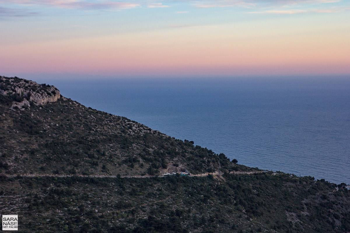 French Riviera sunset