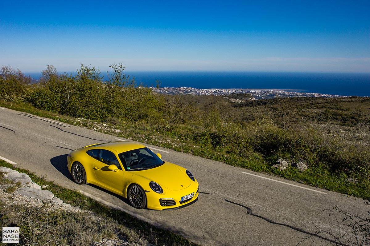 Porsche 911 Carrera S on beautiful driving road