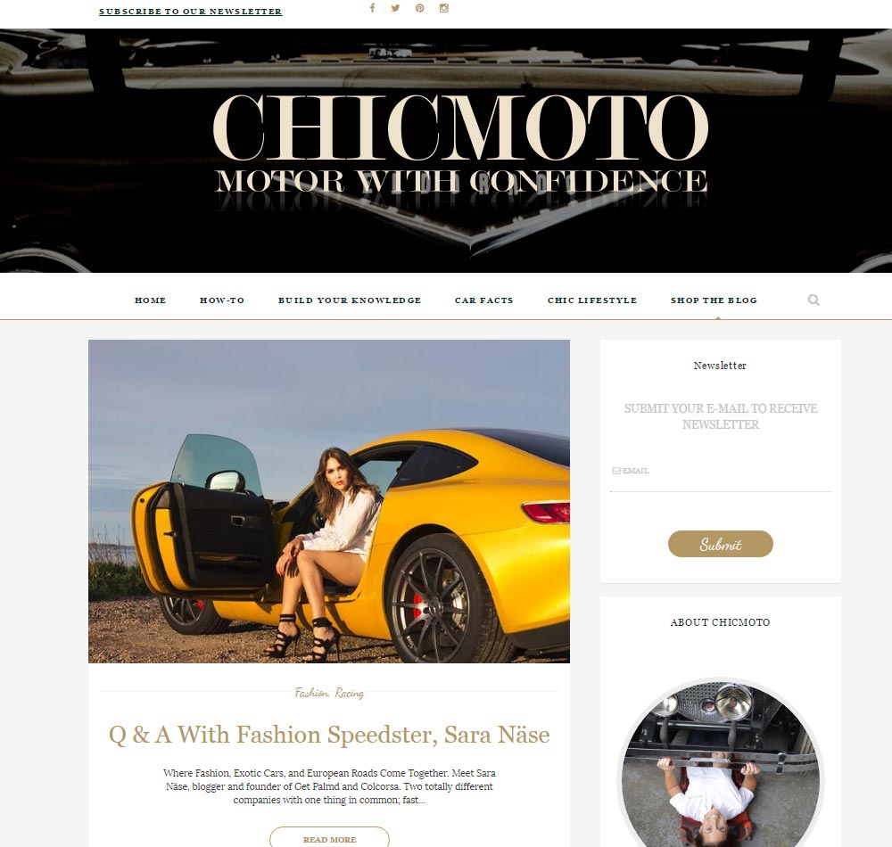 Chicmoto Motor With Confidence - Car blog for women