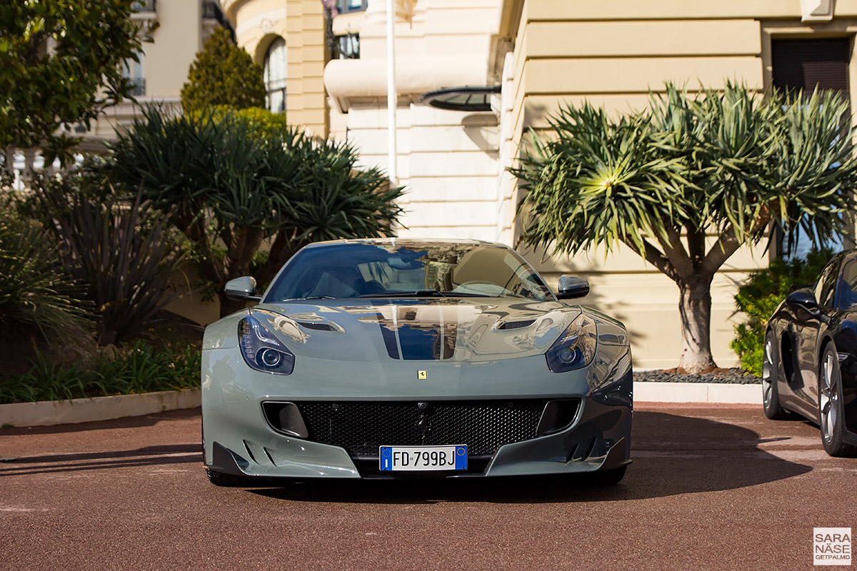 Ferrari F12tdf grigio medio - Cars & Coffee Monaco