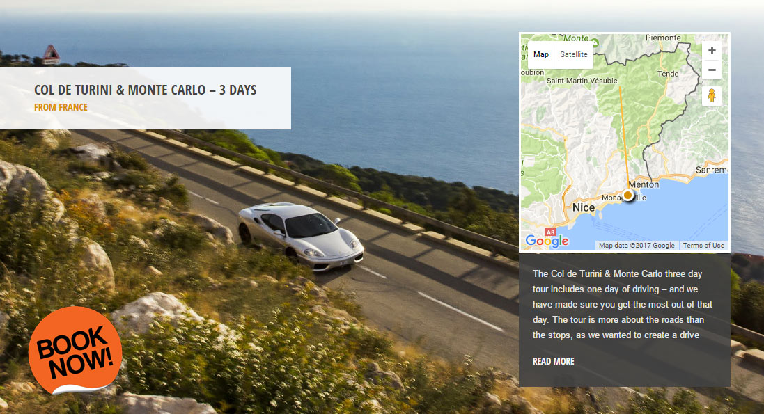 Col de Turini & Monte Carlo - the world's greatest driving roads in the best driver's cars - Colcorsa