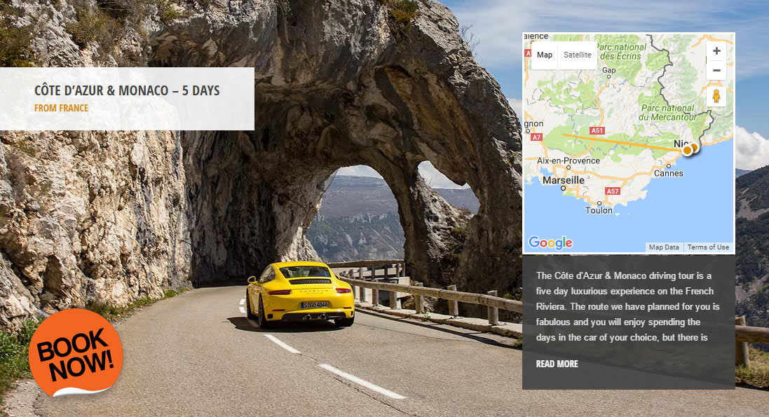 Côte d'Azur & Monaco - the world's greatest driving roads in the best driver's cars - Colcorsa