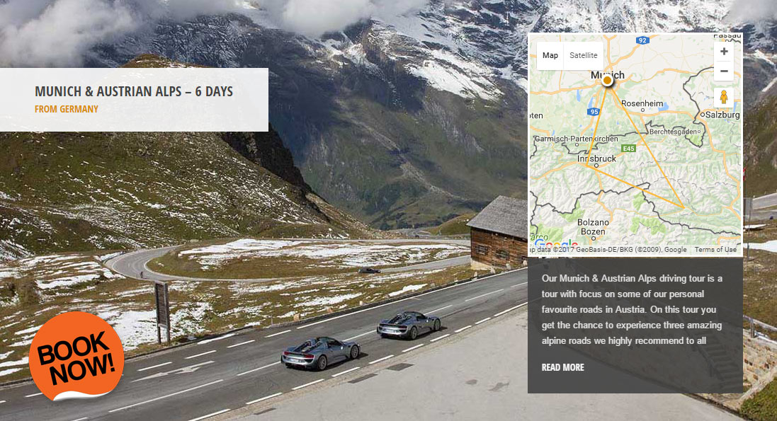 Munich & Austrian Alps - the world's greatest driving roads in the best driver's cars - Colcorsa