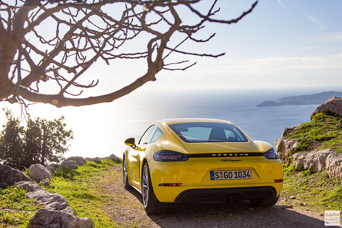 Porsche 718 Cayman - Route de la Turbie & Tête de Chien