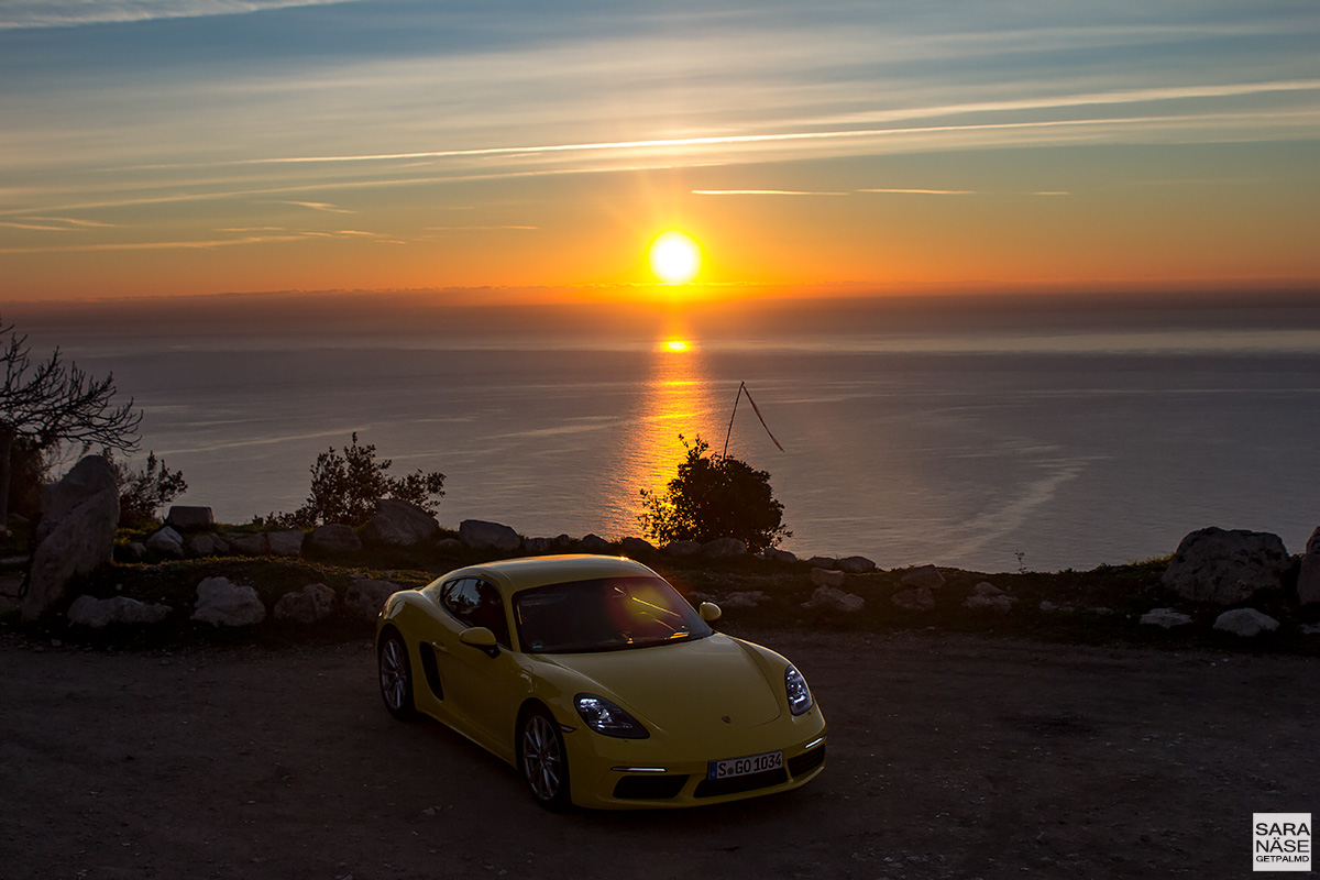 Porsche 718 Cayman - Route de la Turbie & Tête de Chien