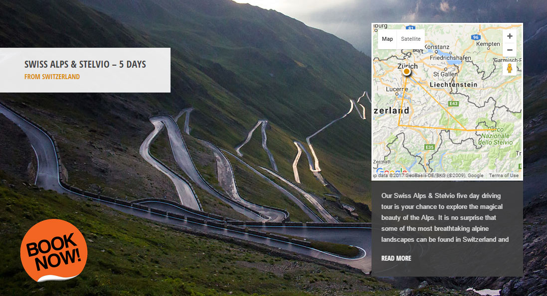 Swiss Alps & Stelvio - the world's greatest driving roads in the best driver's cars - Colcorsa