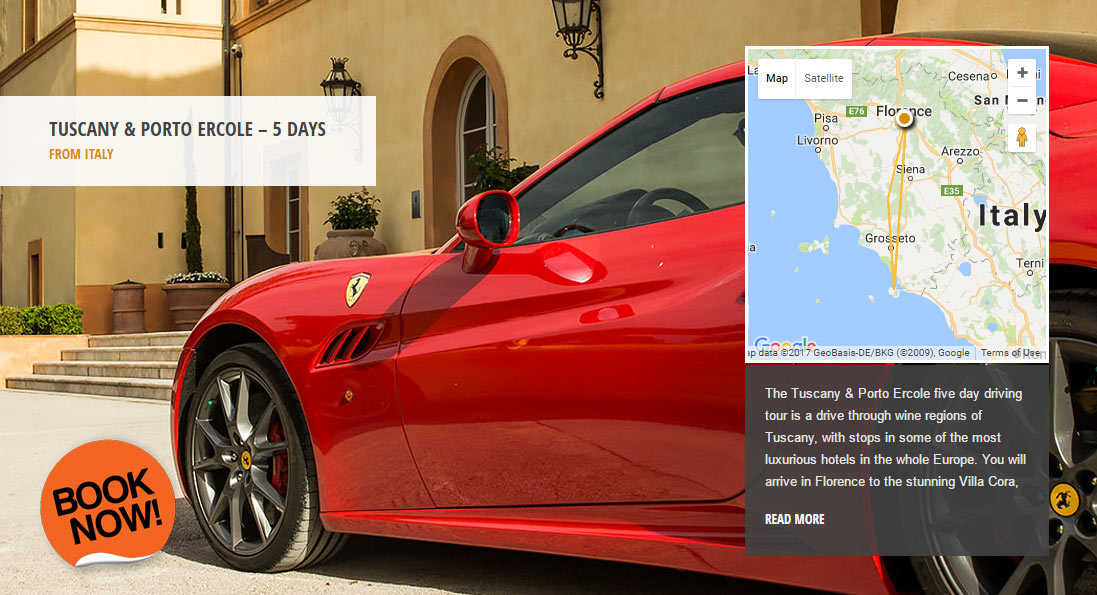 Tuscany & Porto Ercole - the world's greatest driving roads in the best driver's cars - Colcorsa