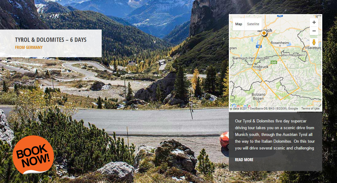 Tyrol & Dolomites - the world's greatest driving roads in the best driver's cars - Colcorsa