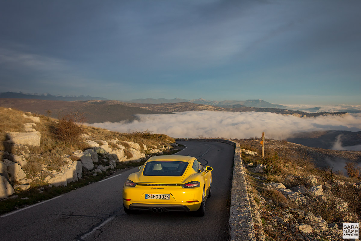 Porsche 718 Cayman - Col de Vence France