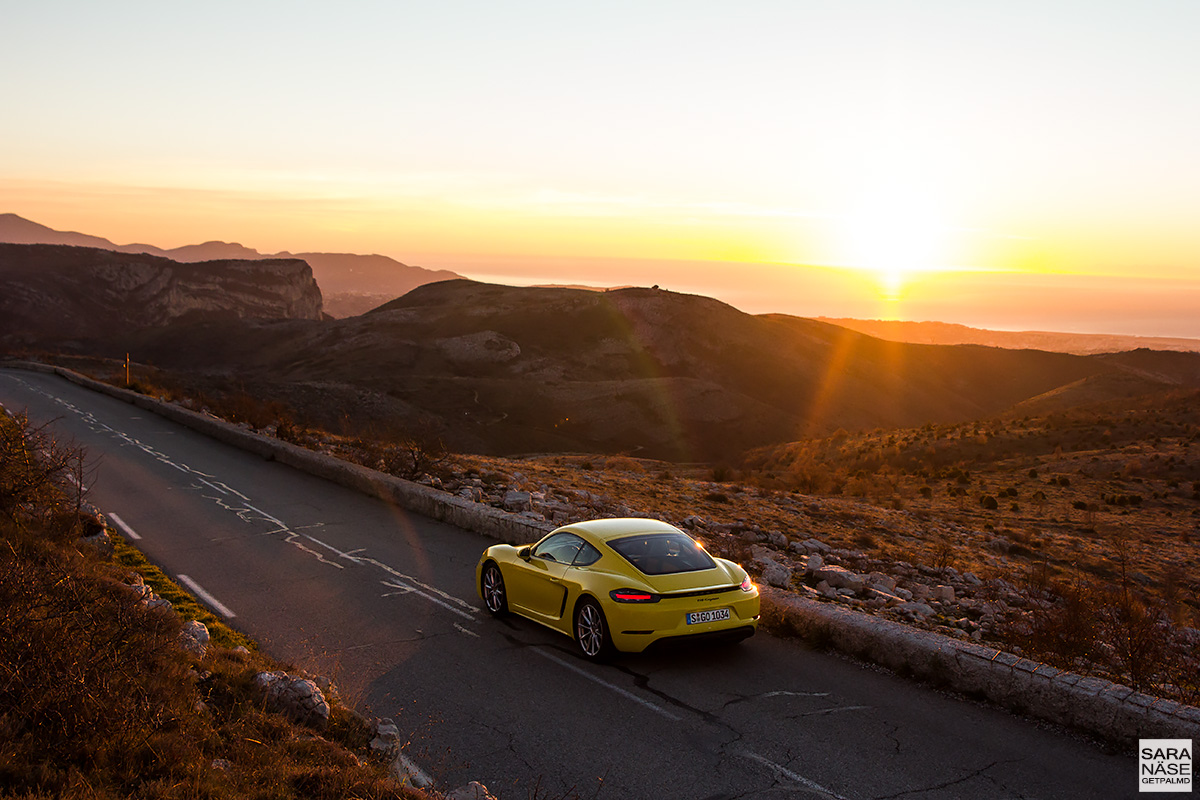 Porsche 718 Cayman - Col de Vence France