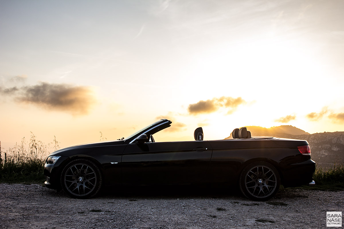 BMW Convertible Cabriolet sunset Monaco