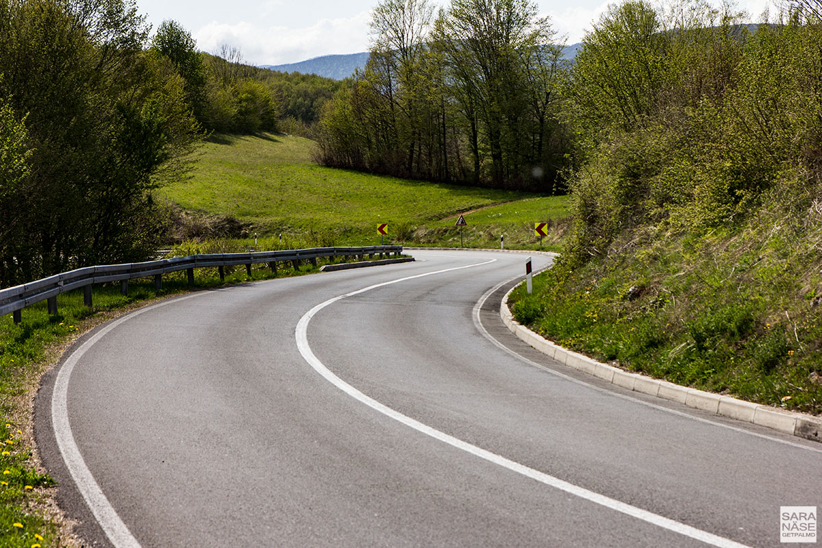 Country road in Croatia