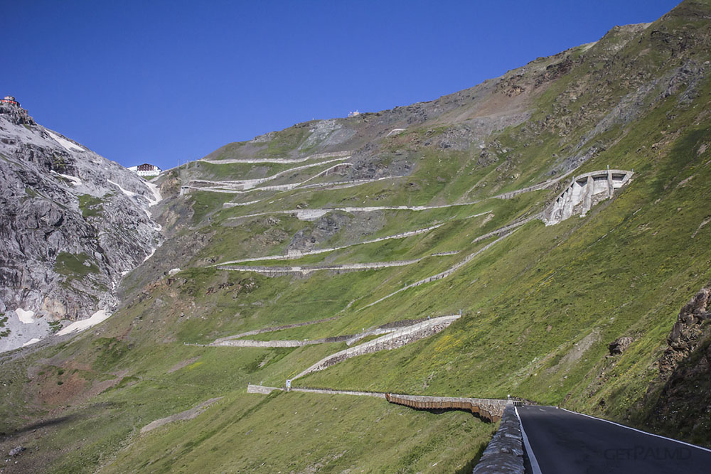 Stelvio Pass sunny morning