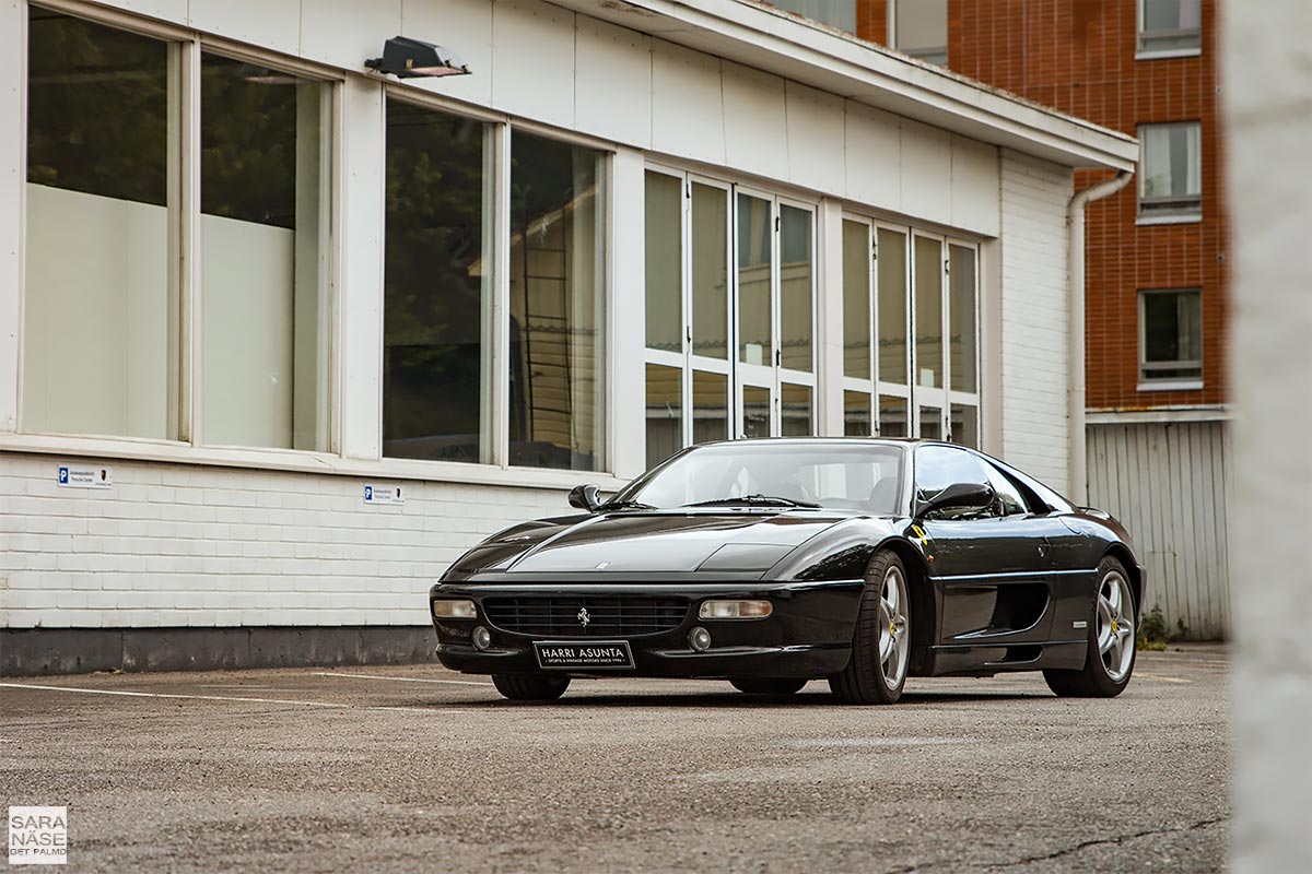 Ferrari F355 berlinetta classic car in black