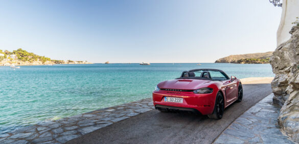 Porsche 718 Boxster GTS in Cadaques Spain