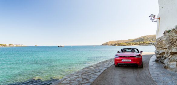 Porsche 718 Boxster GTS in Cadaqués Spain