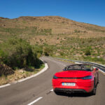 Porsche 718 Boxster GTS on mountain road