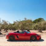 Porsche 718 Boxster GTS in redPorsche 718 Boxster GTS carmine red